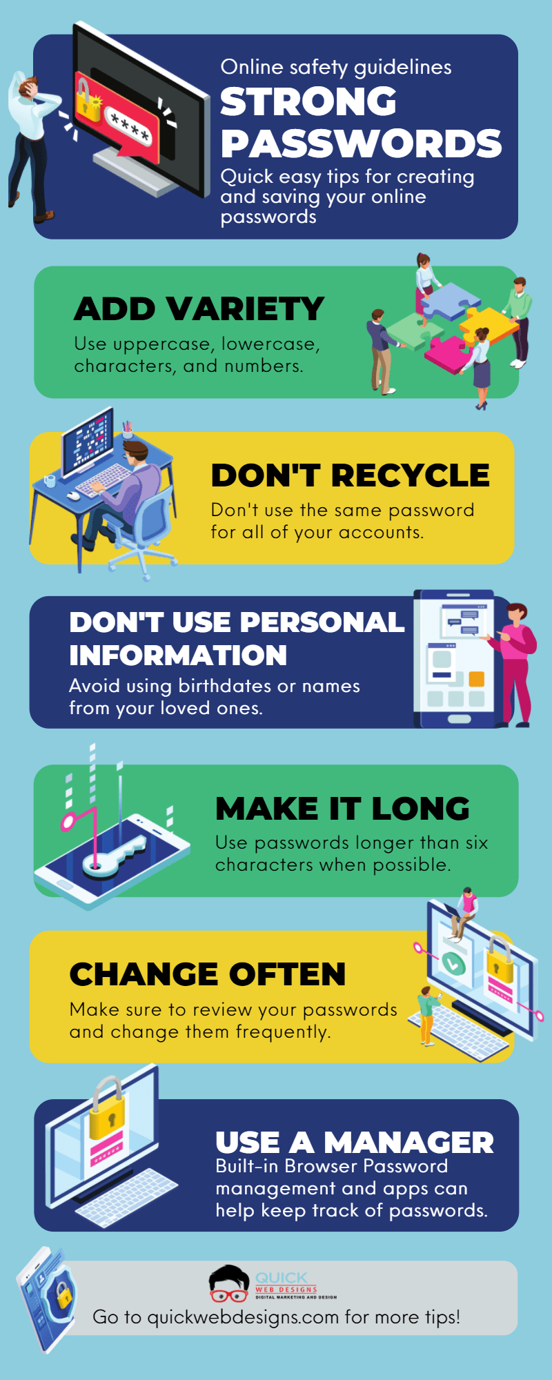 easy tips for a strong passwords